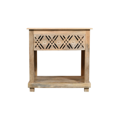 Manisa 1-Drawer Nightstand - Natural