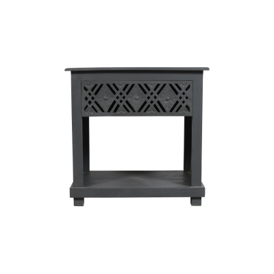 Manisa 1-Drawer Nightstand - Gray