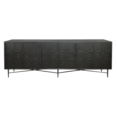 Sandhurst 6-Door Sideboard - Black