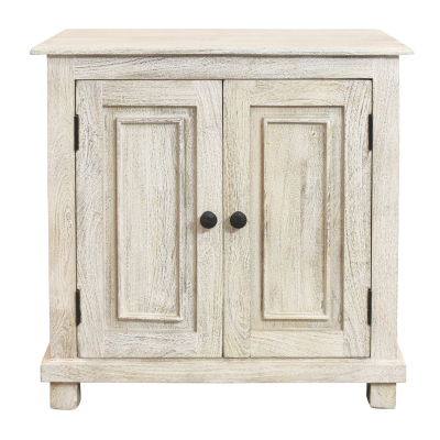 Jensen 2-Door Nightstand - Distressed White