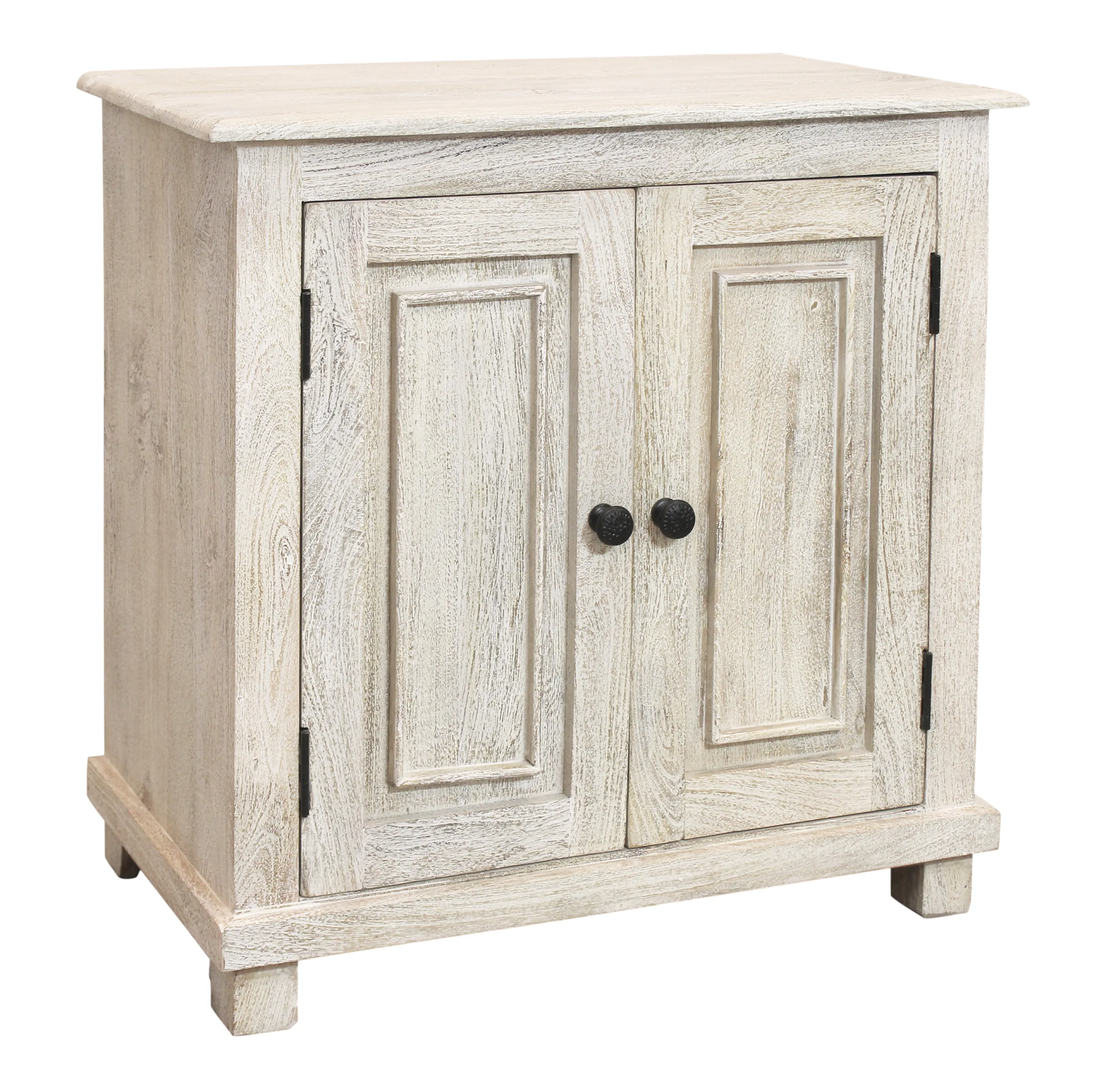 Jensen 2-Door Nightstand - Distressed White - Image 2
