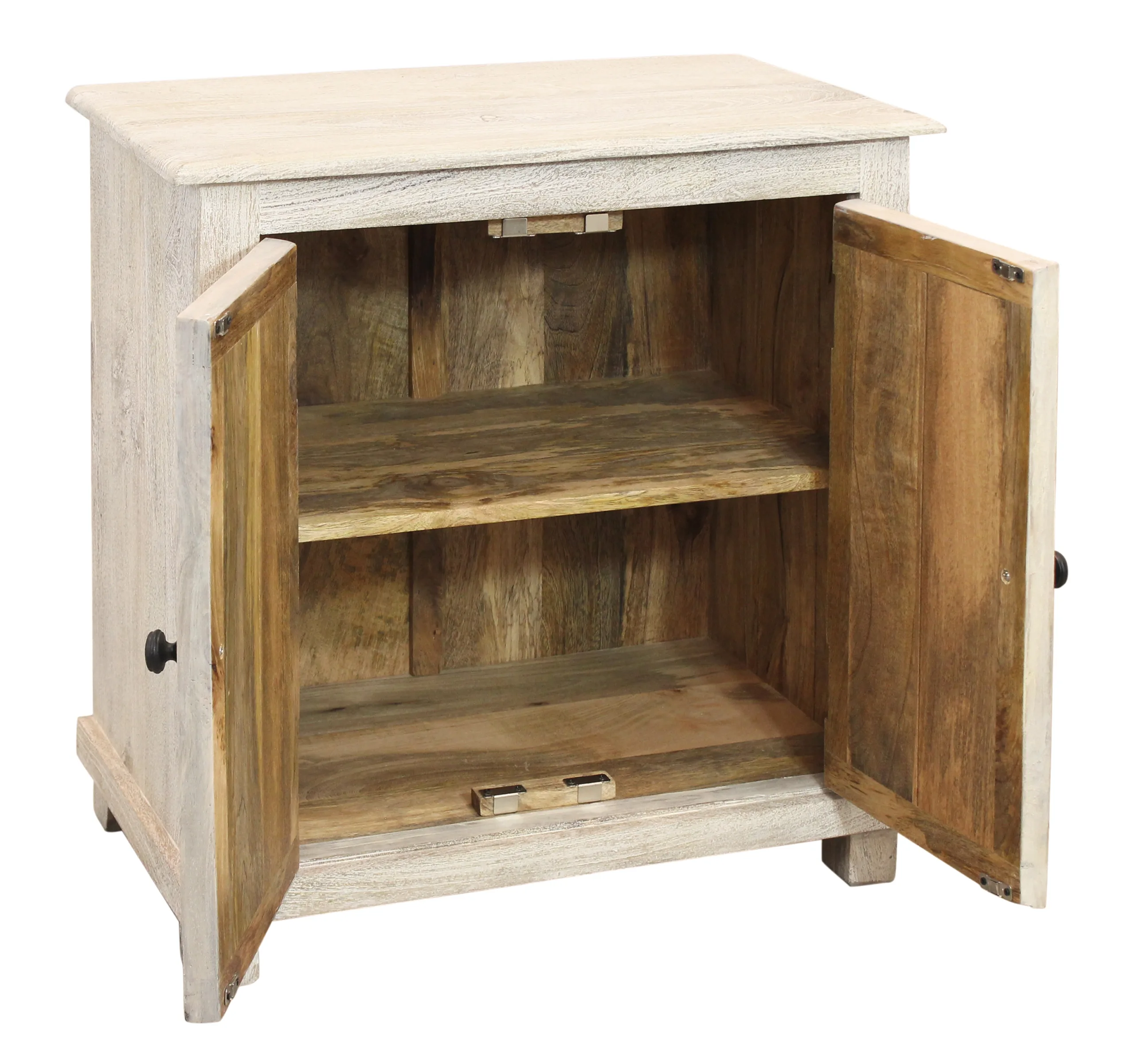 Jensen 2-Door Nightstand - Distressed White - Image 3