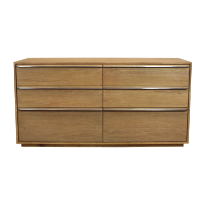 Riviera 6-Drawer Oak Dresser - Natural