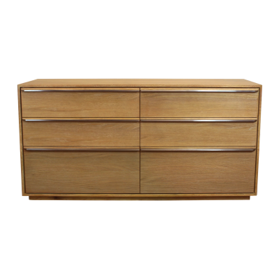 Riviera Large 6-Drawer Oak Dresser - Natural