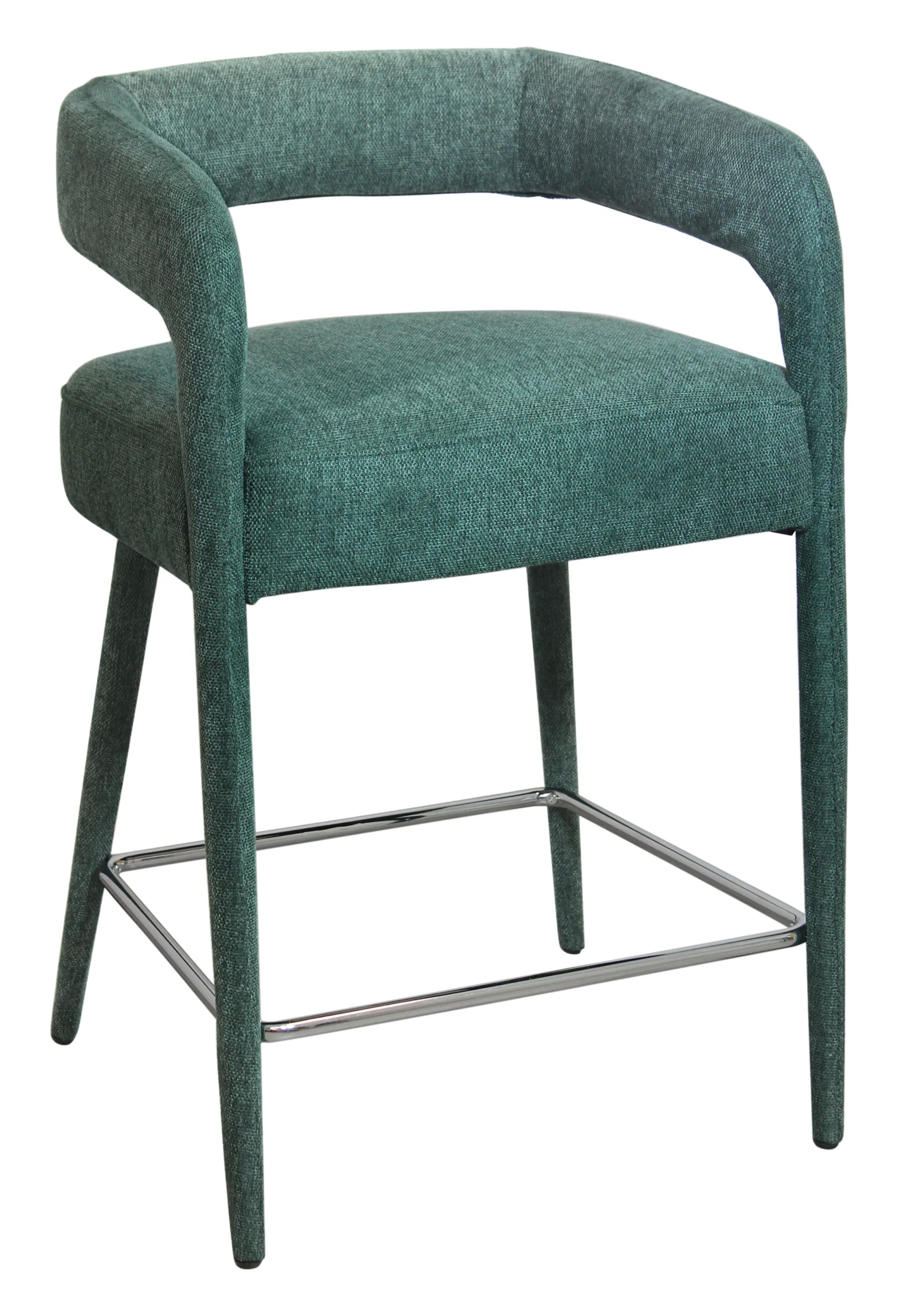 Belfast Comfy Counter Chair 2-Piece Set - Teal