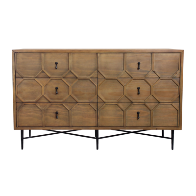 Sandhurst 6-Drawer Chest - Natural