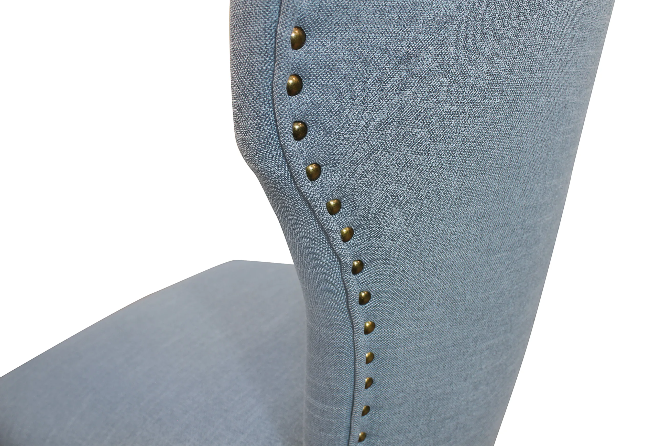 Howell Linen Side Chair 2-Piece Set - Denim Blue - Image 4