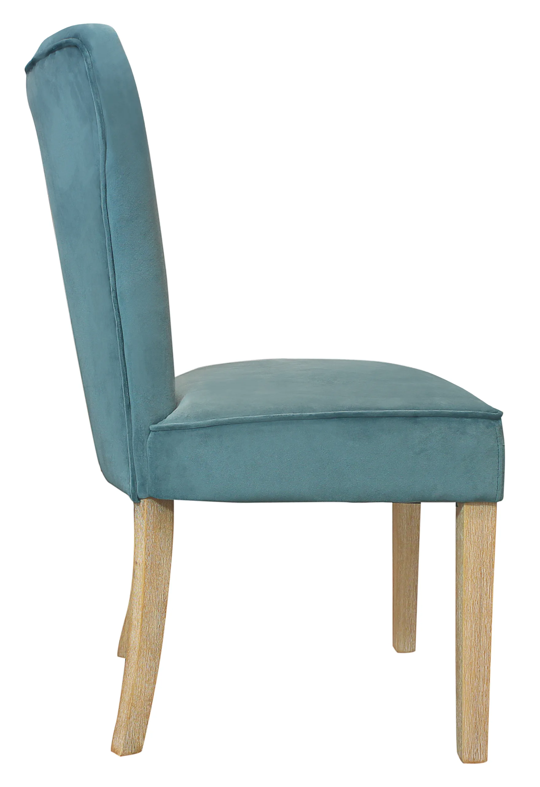 Clive Velvet Side Chair 2-Piece Set - Teal - Image 3