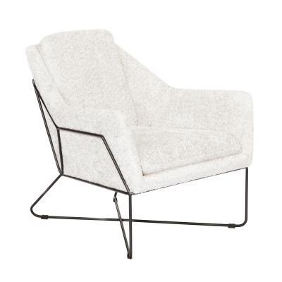 Edith Lounge Chair - Ivory Boucle
