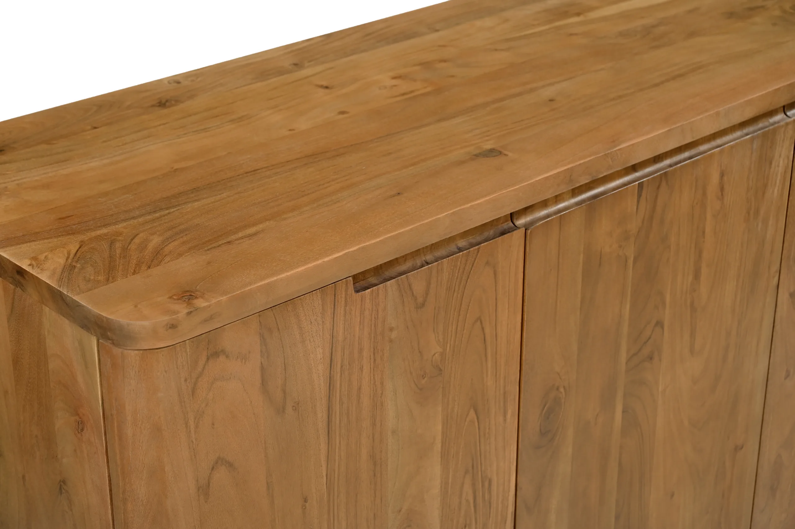 Bennett 4-Door Sideboard - Acacia Tan - Image 4