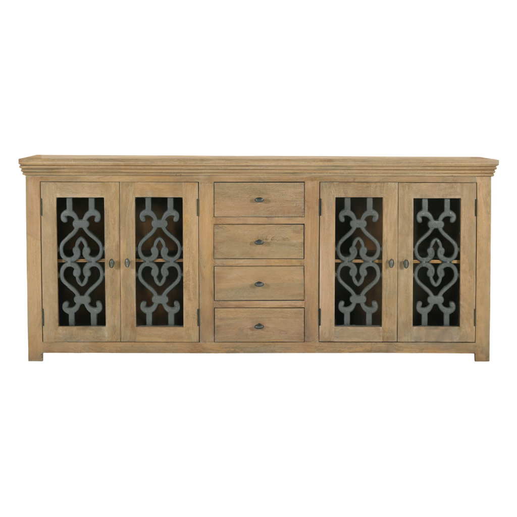 Haig 4-Door 4-Drawer Sideboard - Distressed Natural 