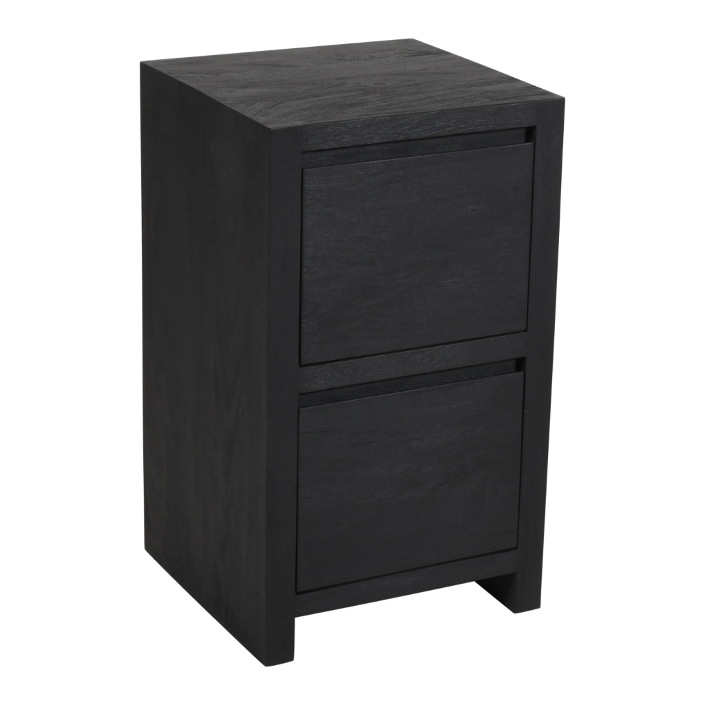 Archibald 2-Drawer File Cabinet - Graphite Black 