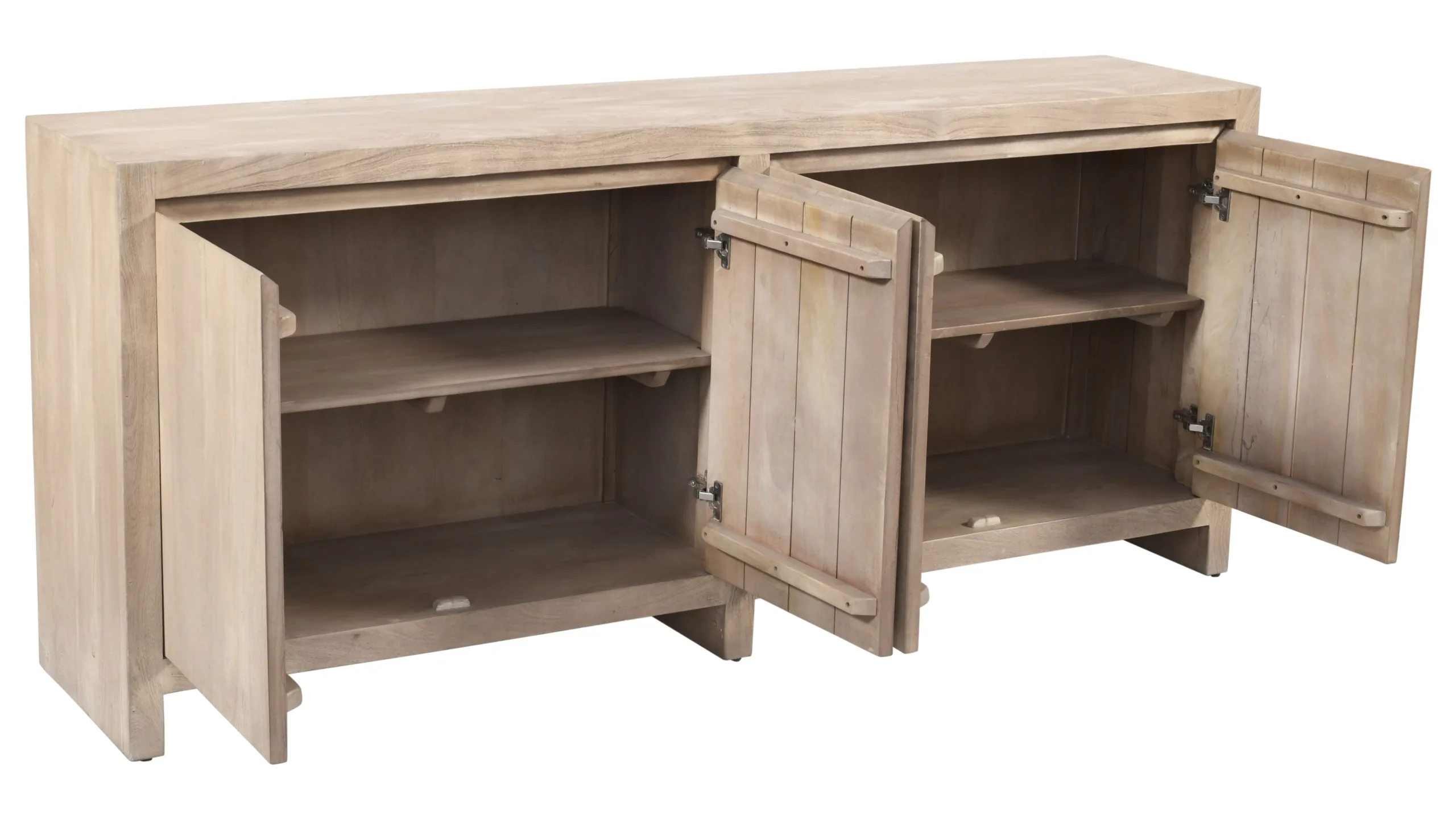 Archibald 4-Door Sideboard - Light Ash - Image 2