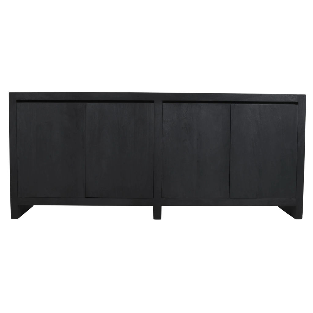 Archibald 4-Door Sideboard - Graphite Black 