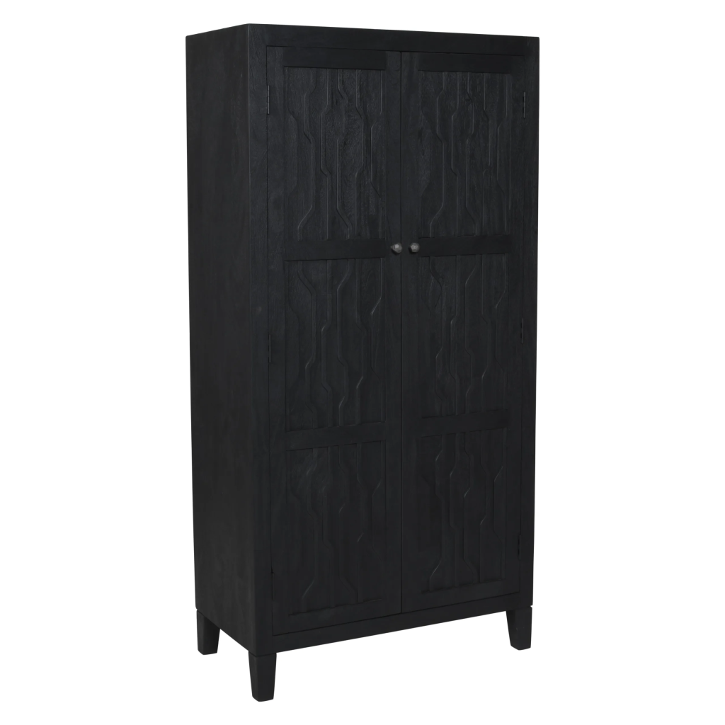 Oliver Tall Cabinet - Graphite Black 