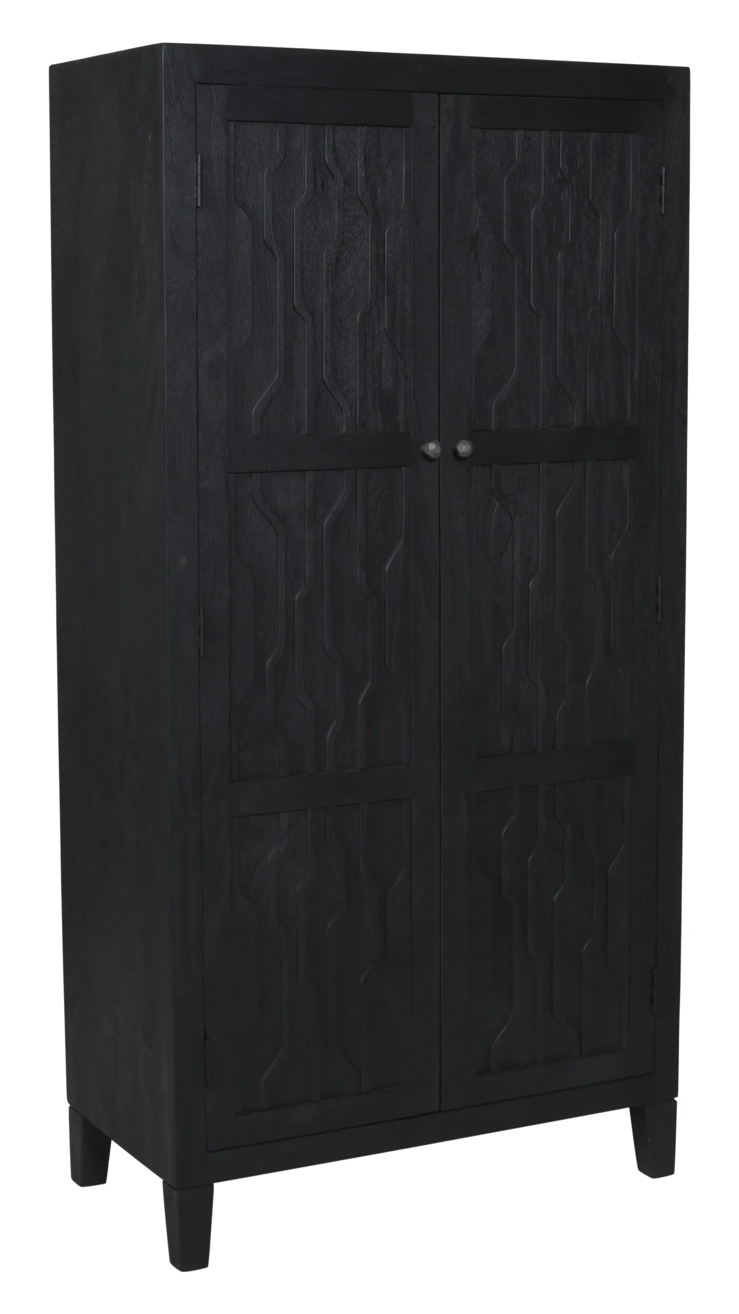 Oliver Tall Cabinet - Graphite Black