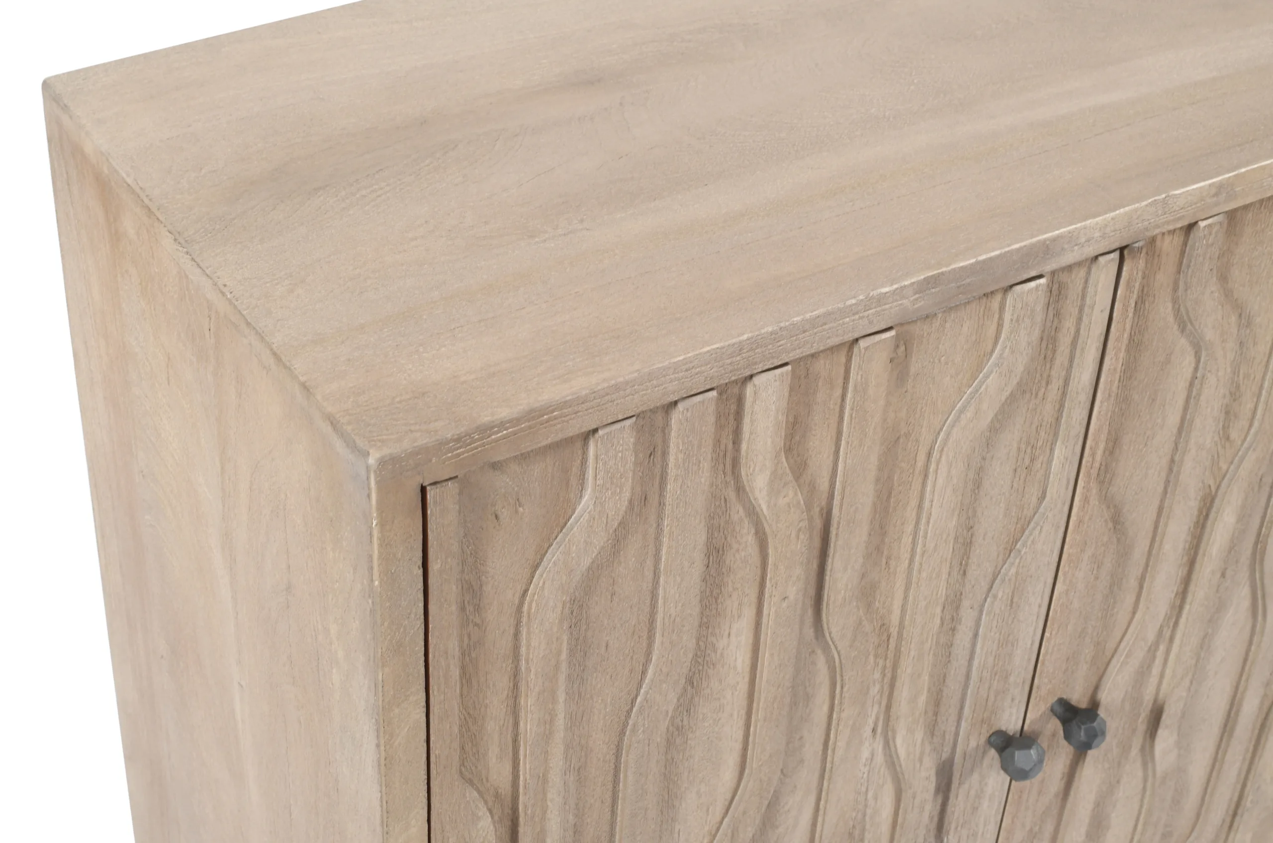 Oliver 4-Door Sideboard - Light Ash - Image 4