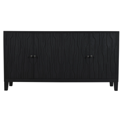 Oliver 4-Door Sideboard - Graphite Black