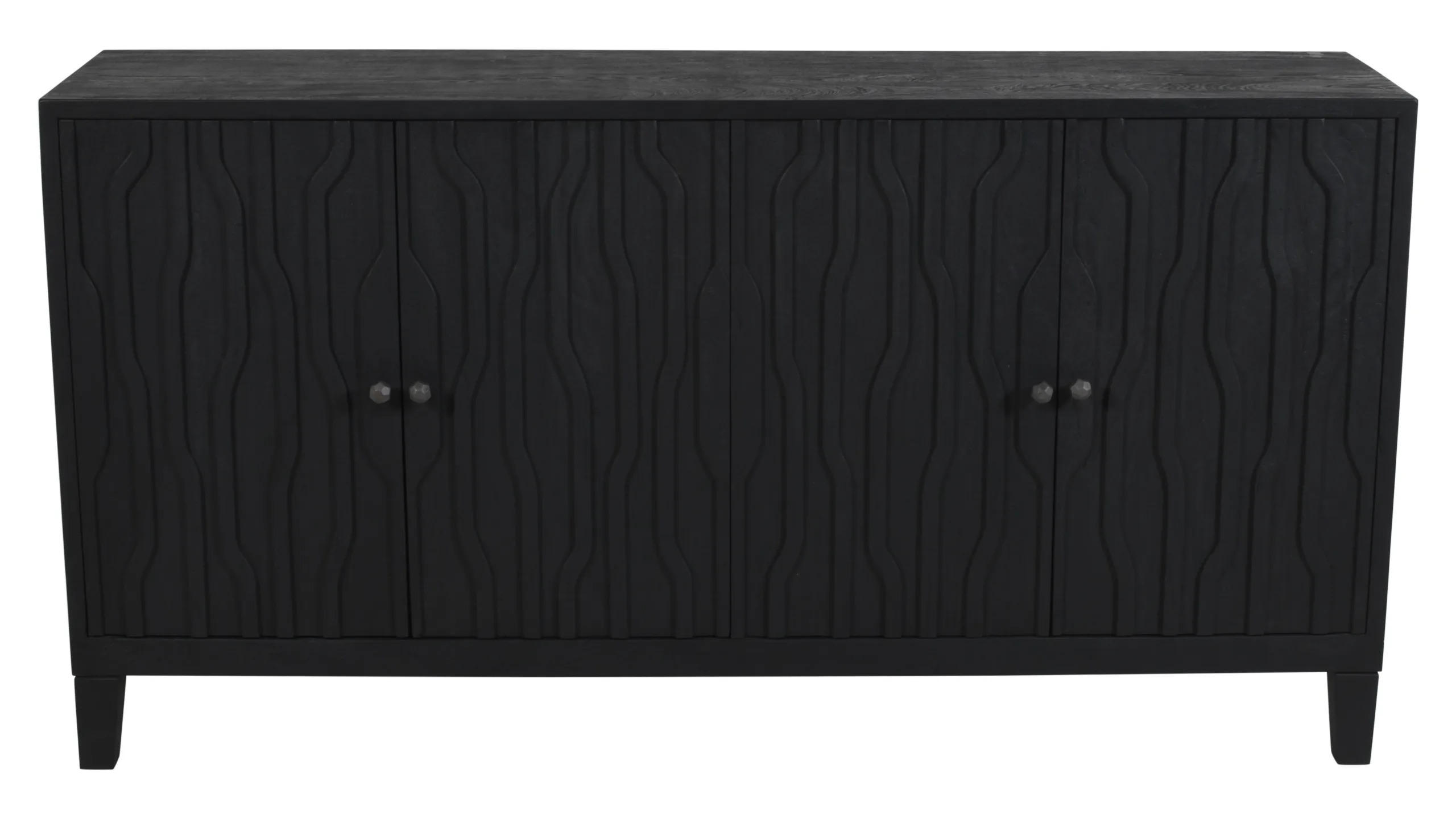 Oliver 4-Door Sideboard - Graphite Black - Image 2