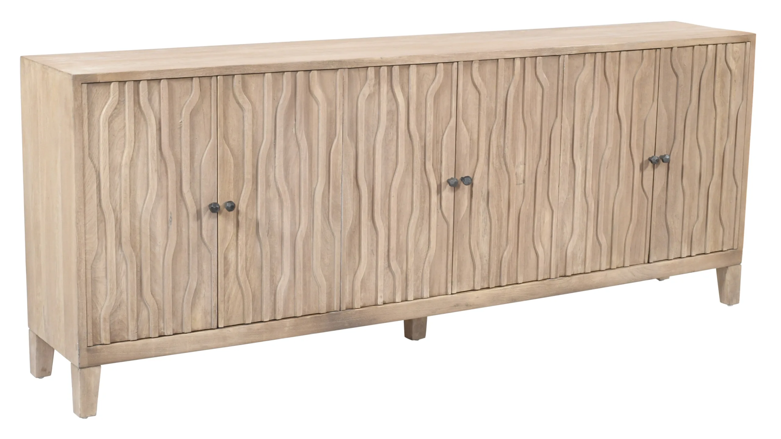 Oliver 6-Door Sideboard - Light Ash - Image 3