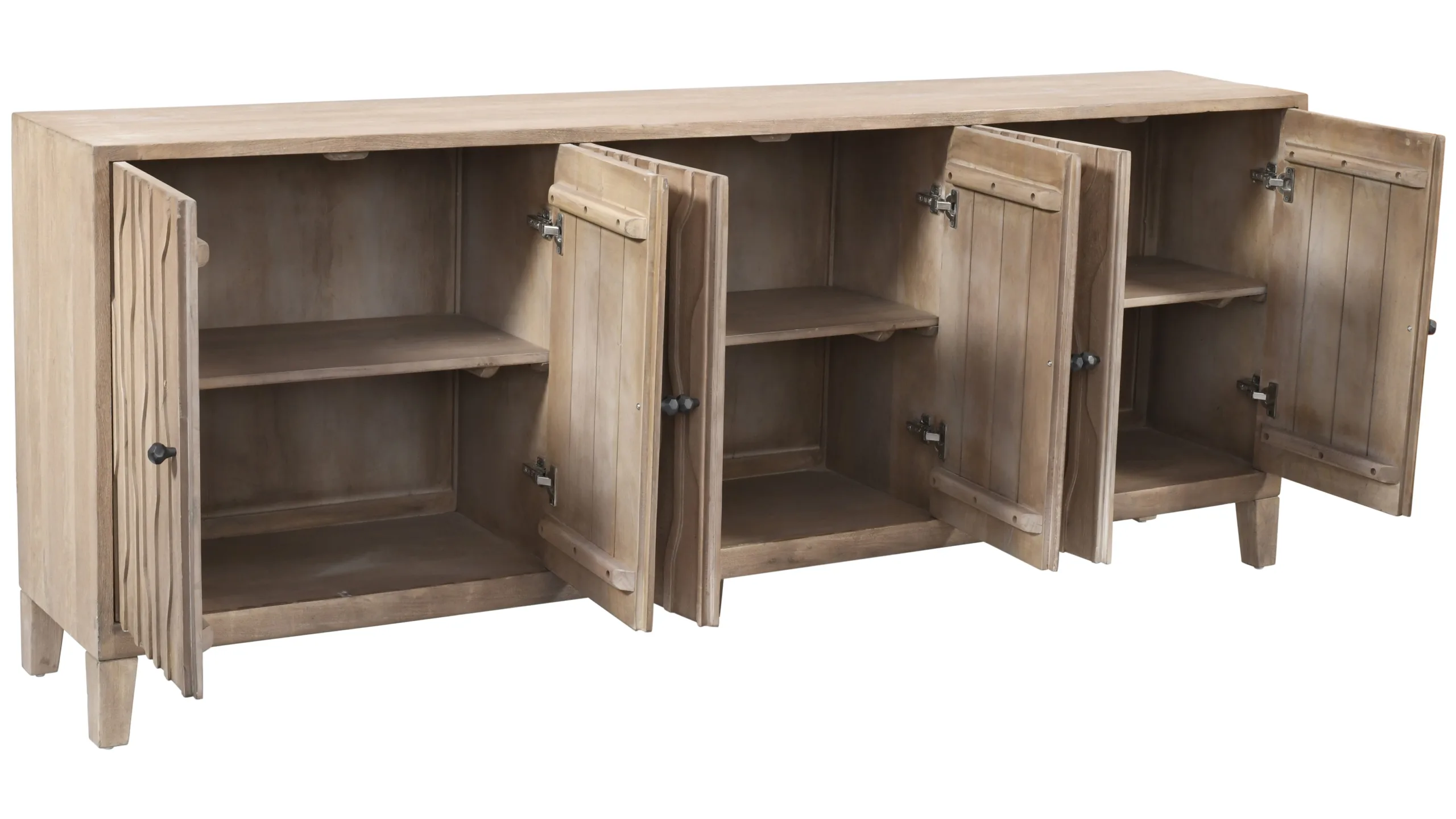 Oliver 6-Door Sideboard - Light Ash - Image 4