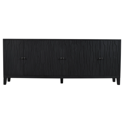 Oliver 6-Door Sideboard - Graphite Black
