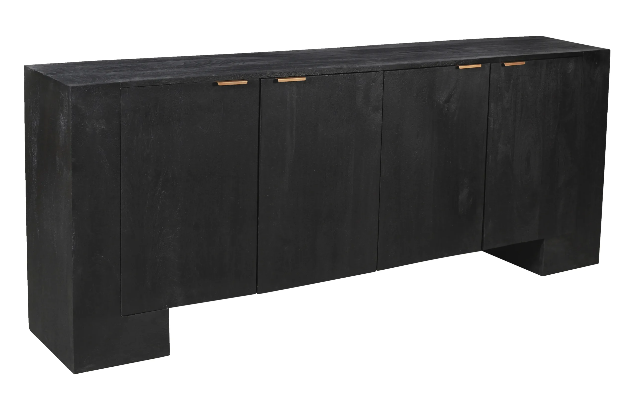 Galanis 4-Door Sideboard - Charcoal Gray - Image 2