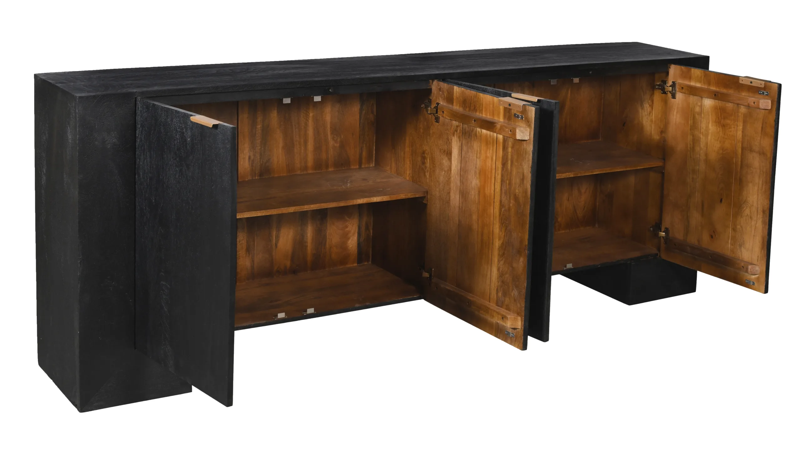 Galanis 4-Door Sideboard - Charcoal Gray - Image 3