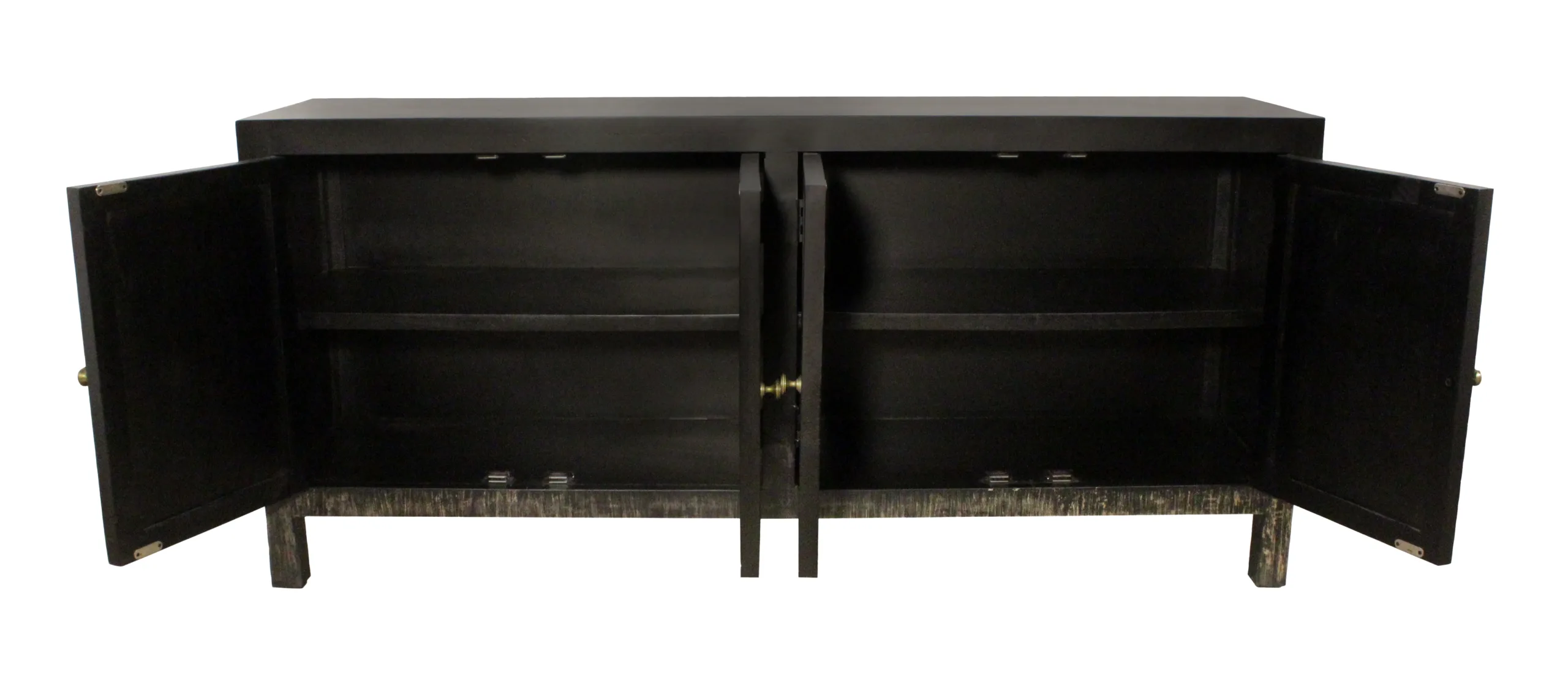 Magma 4-Door Sideboard - Distressed Black - Image 3