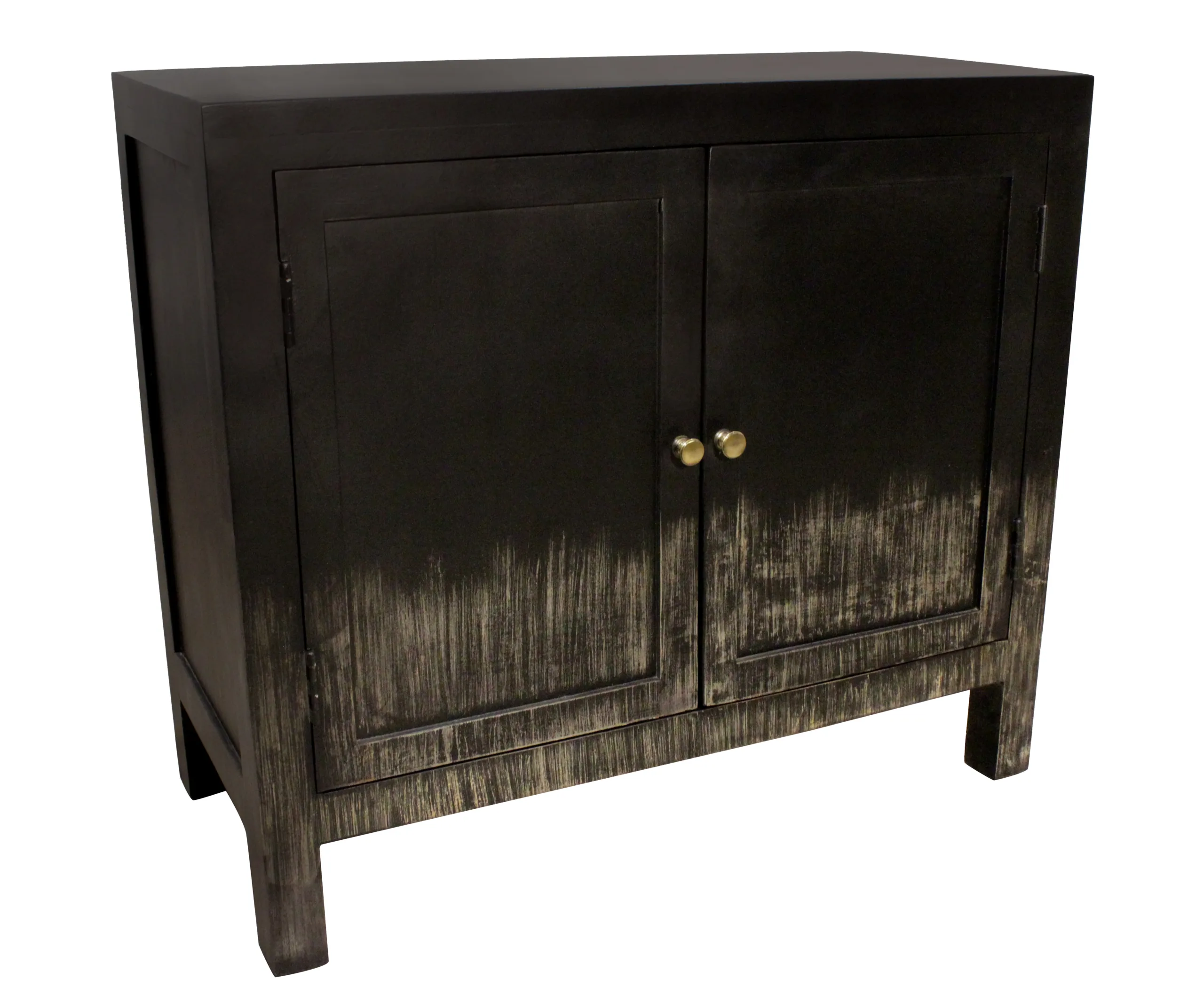 Magma 2-Door Sideboard - Distressed Black - Image 4