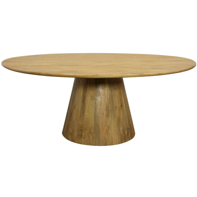 Jade 72" Round Dining Table - Distressed Natural