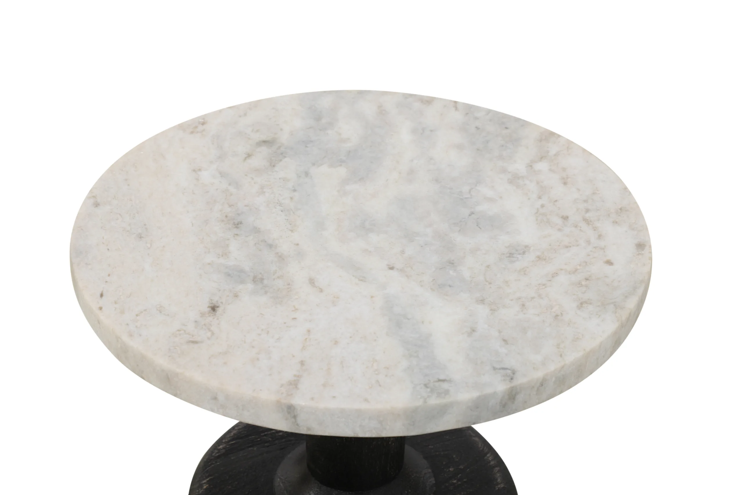 Callis Side Table - White Marble - Image 4
