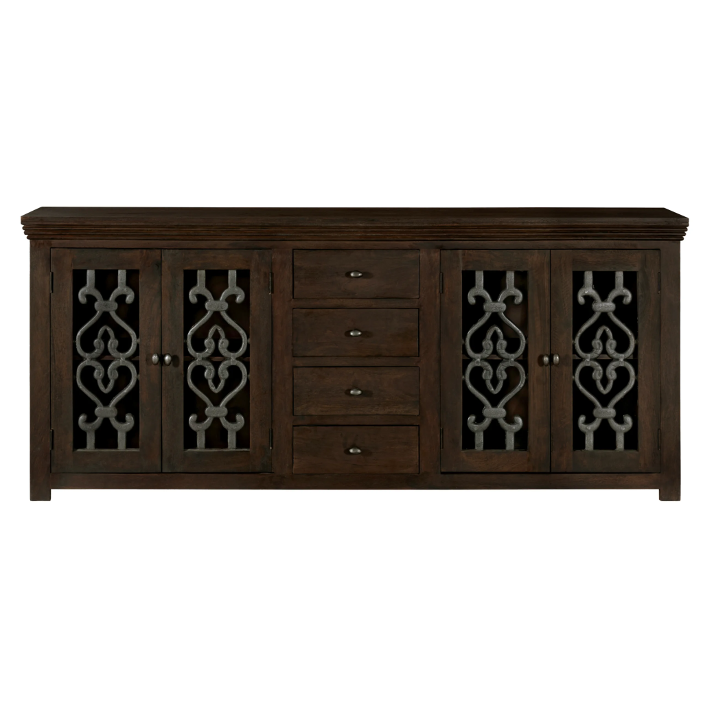 Haig 4-Door 4-Drawer Sideboard - Barista Brown 