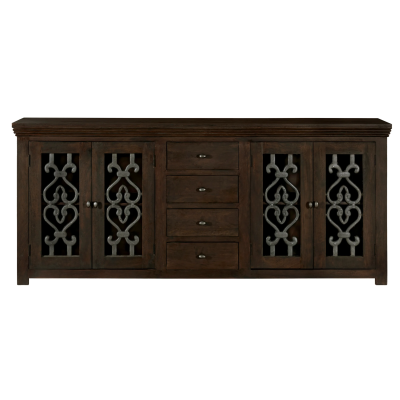 Haig 4-Door 4-Drawer Sideboard - Barista Brown