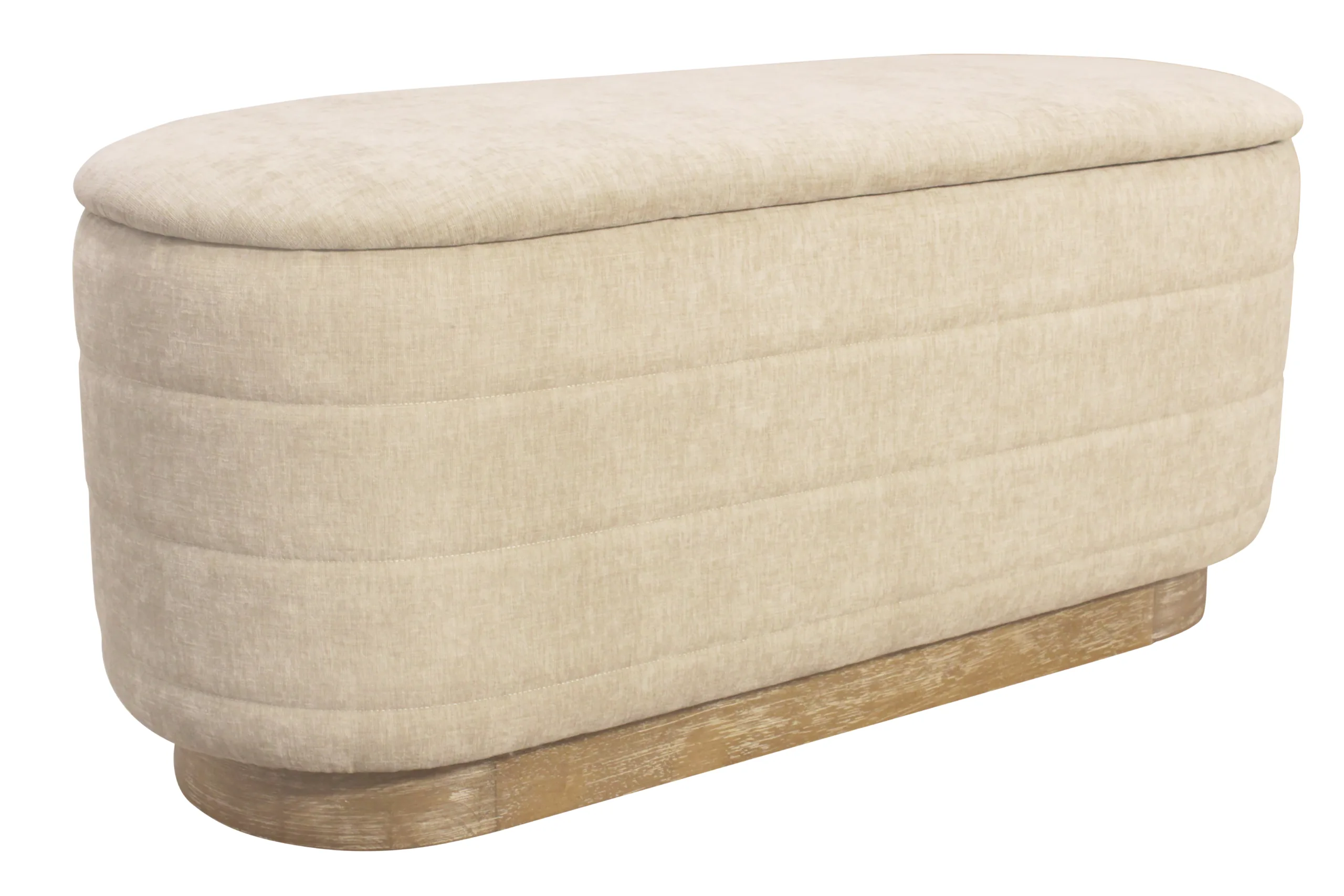 Jacquelyn Storage Bench - Beige - Image 3