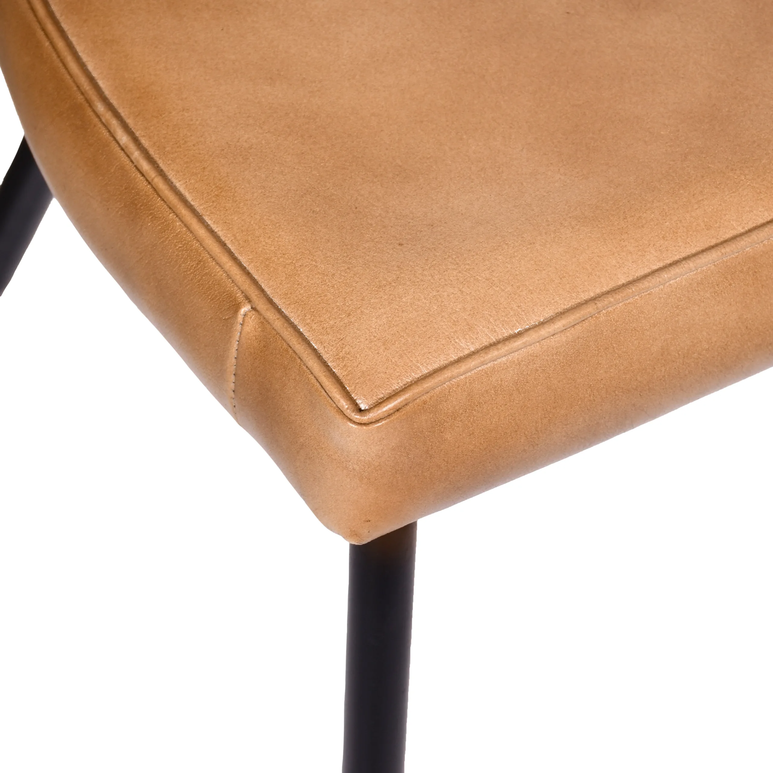 Barbara Leather Counter Stool - Caramel - Image 5