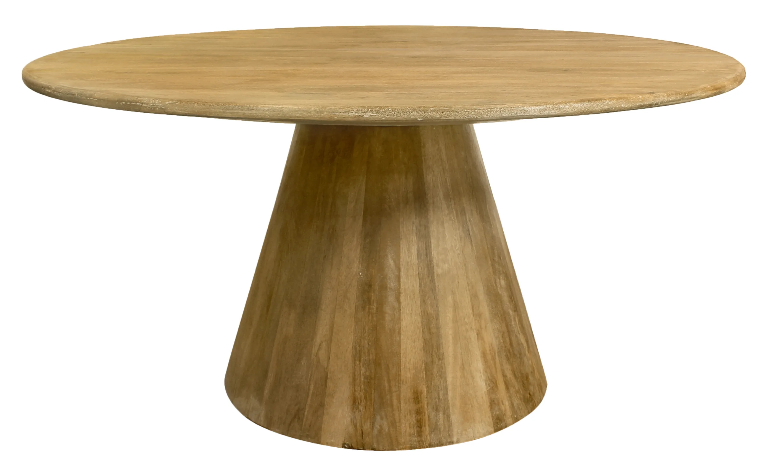 Jade 60" Round Dining Table - Distressed Natural