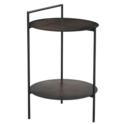 Bien Iron Side Table - Dark Copper
