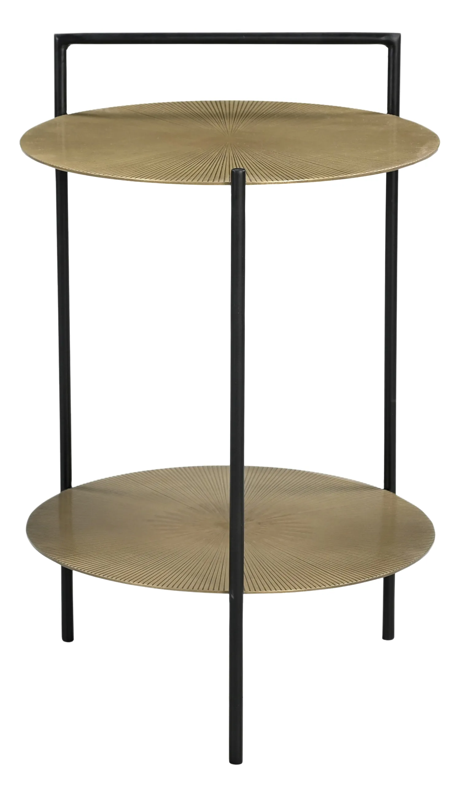Bien Iron Side Table - Textured Brass - Image 2