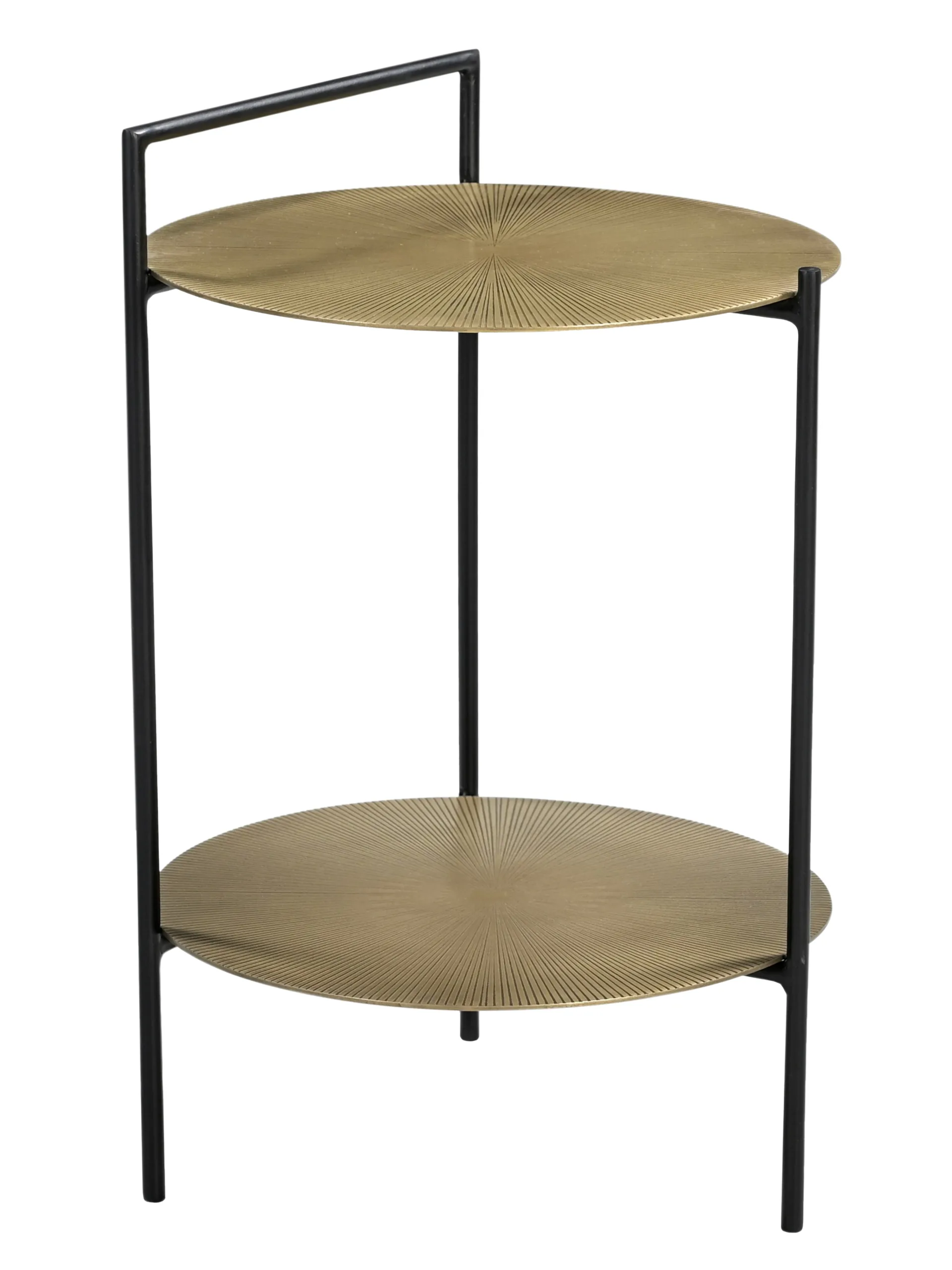 Bien Iron Side Table - Textured Brass