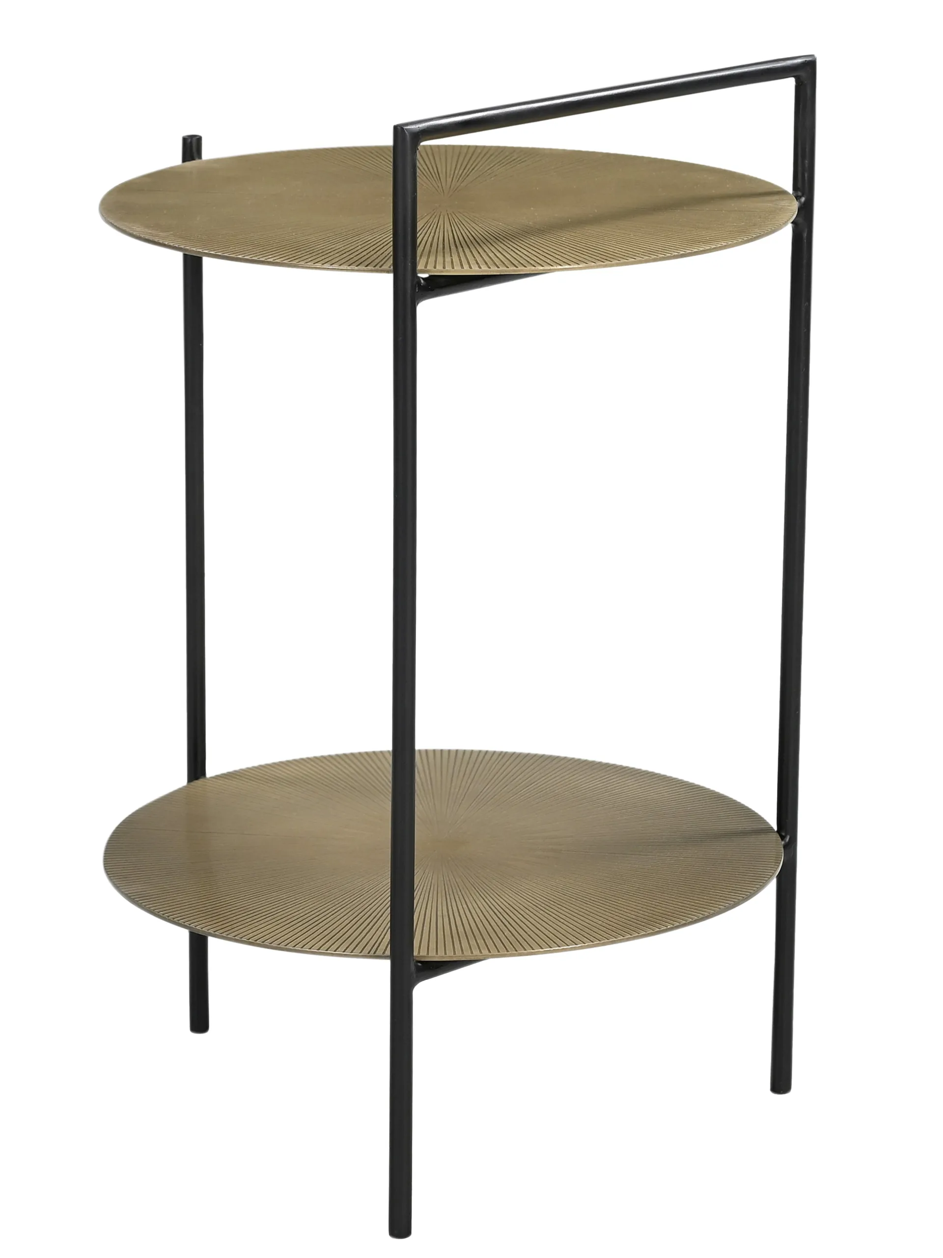 Bien Iron Side Table - Textured Brass - Image 3