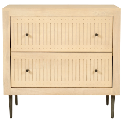 Saeger 2-Drawer Nightstand - Aged Natural