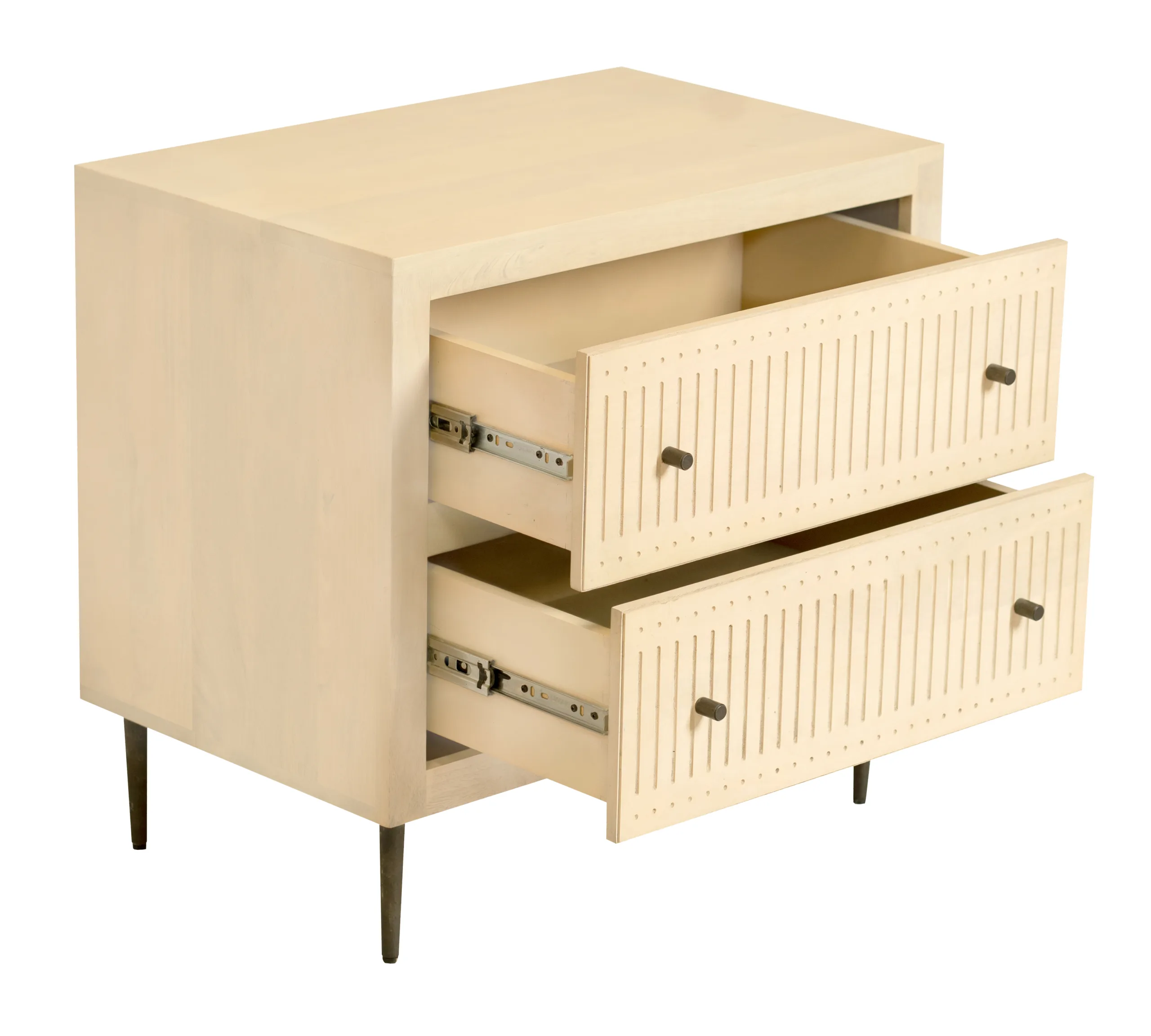 Saeger 2-Drawer Nightstand - Aged Natural - Image 4