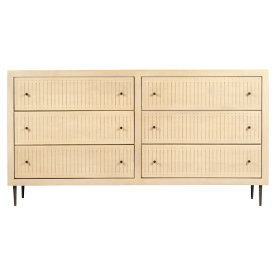 Saeger 6-Drawer Dresser - Aged Natural