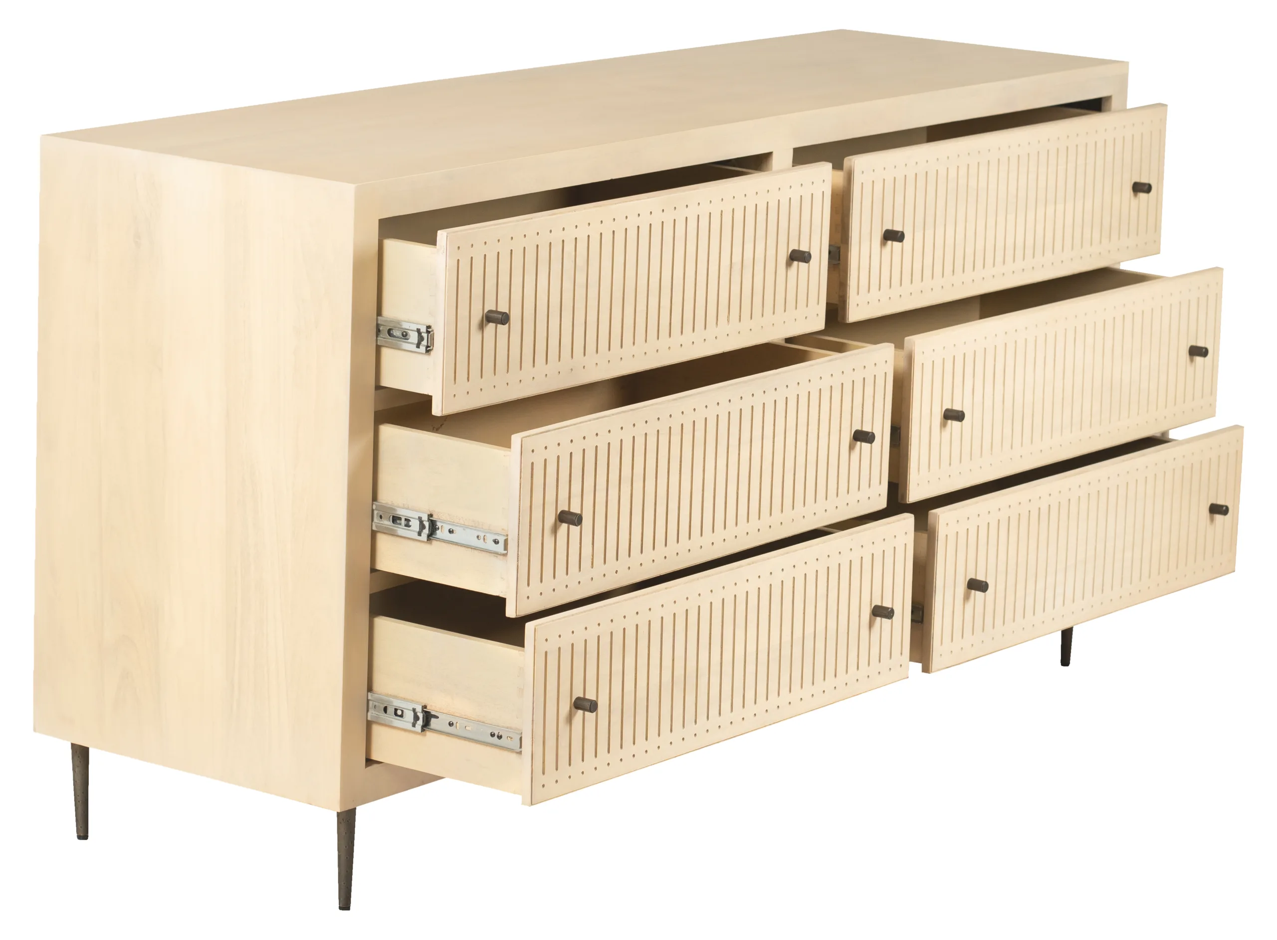 Saeger 6-Drawer Dresser - Aged Natural - Image 2