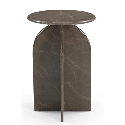 Abbey Side Table - Dark Italian Marble