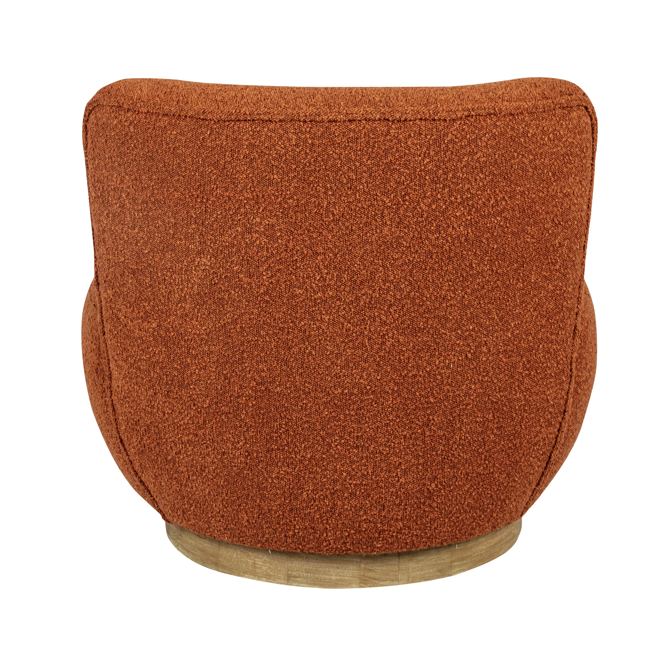 Mandy Occasional Swivel Chair - Rust Boucle - Image 4