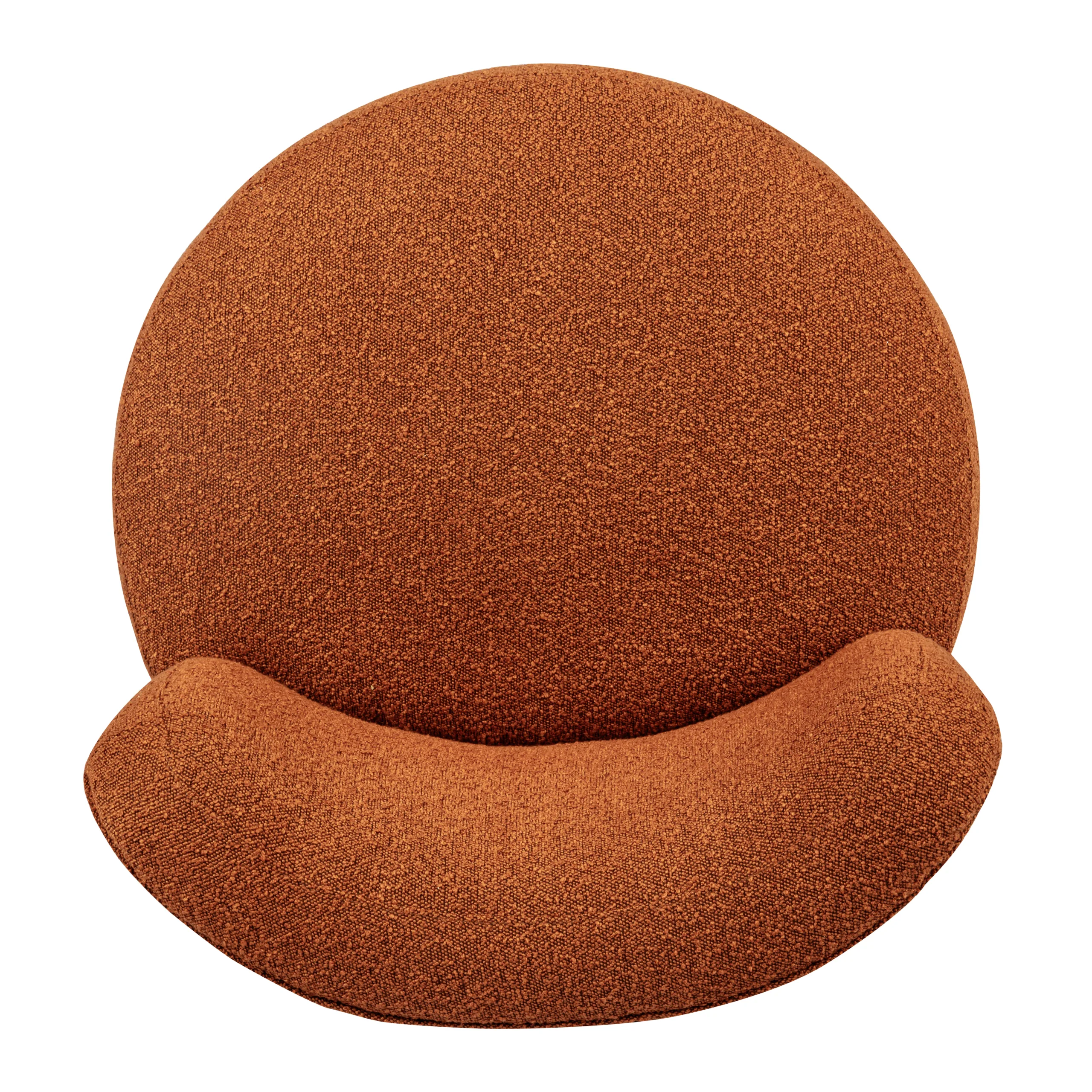 Mandy Occasional Swivel Chair - Rust Boucle - Image 8