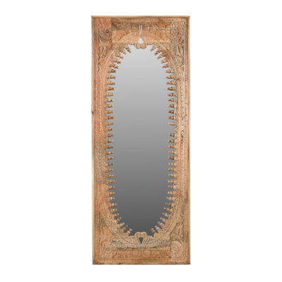 Ketan Handcarved Mirror - Natural