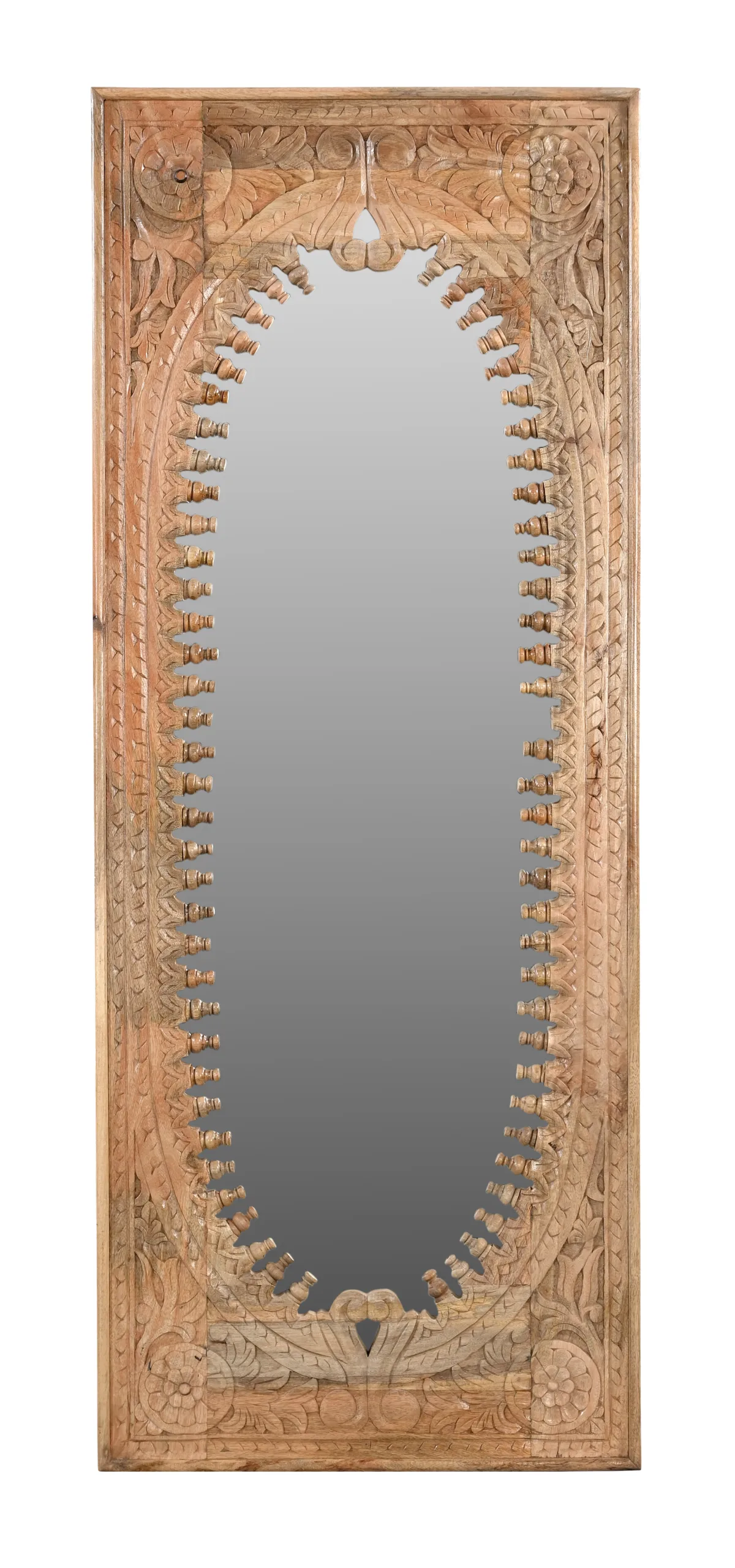 Ketan Handcarved Mirror - Natural